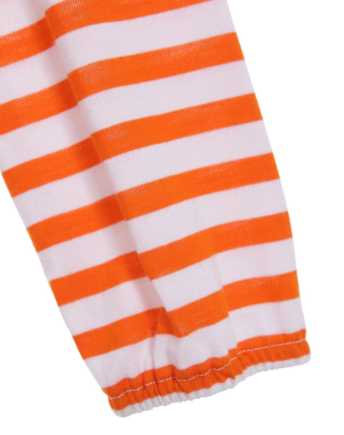 橙白色时尚舒适t恤