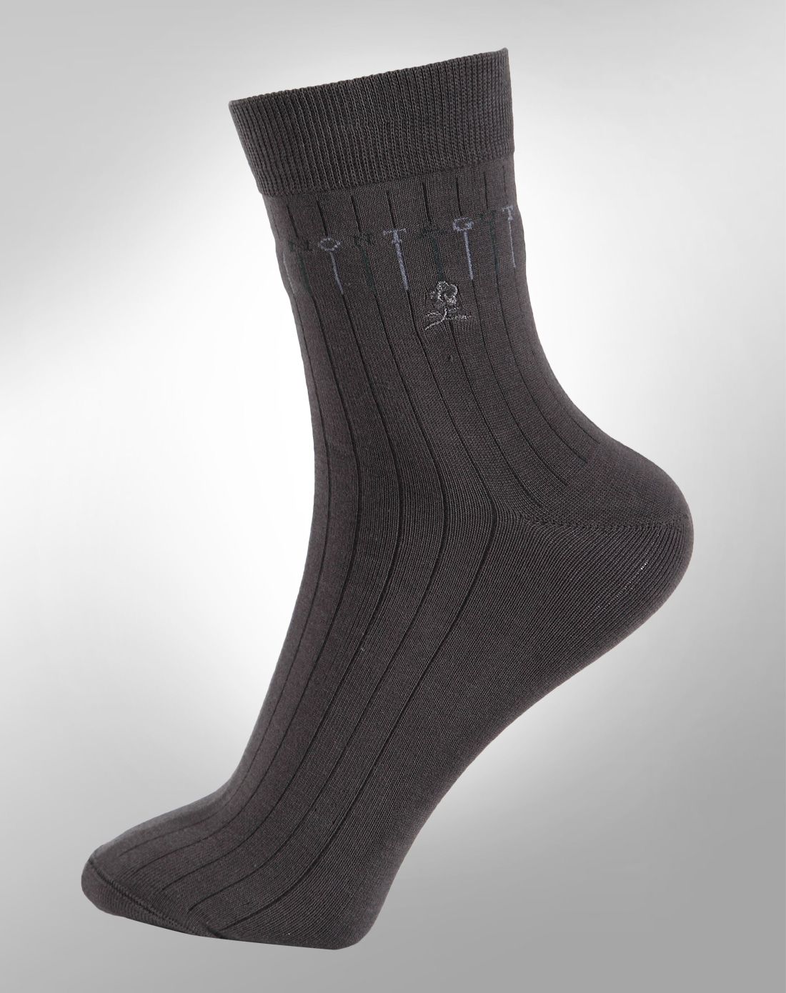 3双装梦特娇精纺长绒棉休闲男袜(混色随机)