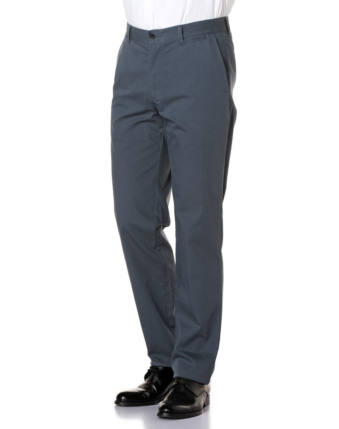 深灰蓝色百搭时尚长裤