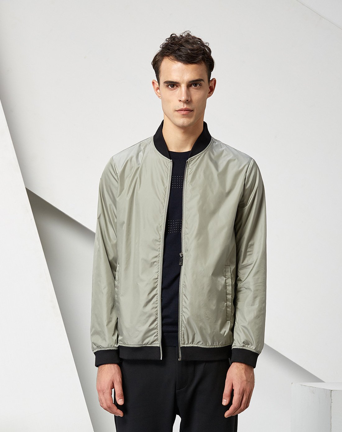 myriadglad jacks男装反季专场免烫有型款时尚棒球领夹克540800243