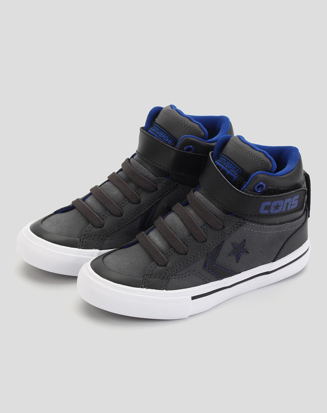 匡威converse男女童鞋专场converse 男童深灰色/灰色/蓝色儿童胶鞋