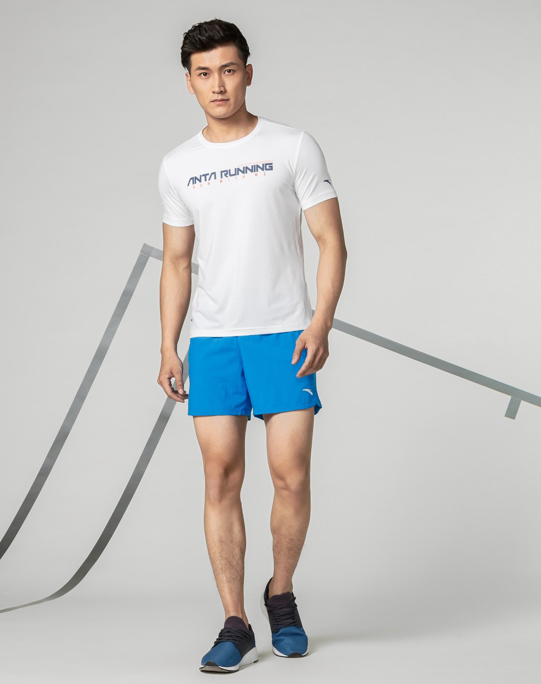 安踏 干爽透气 男款运动短裤 跑步系列
