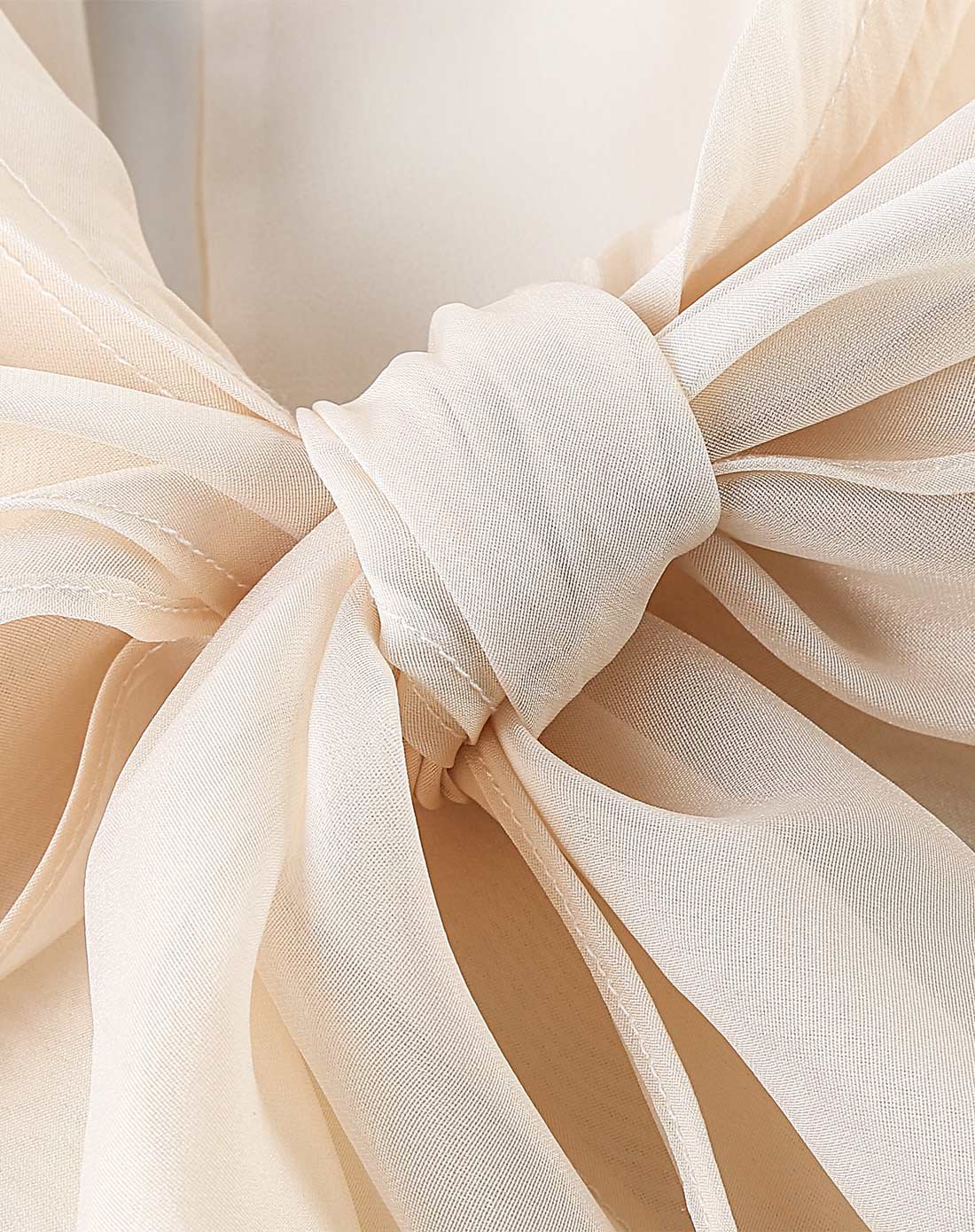 女欧根纱蝴蝶结上衣