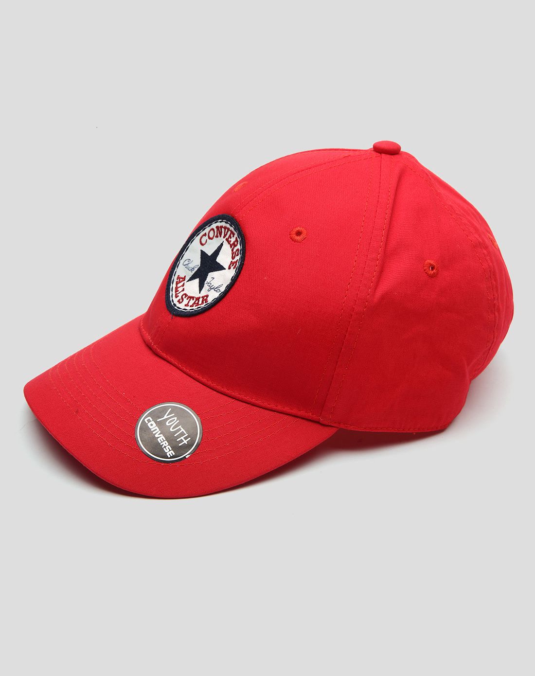 converse 男童正红色棒球帽