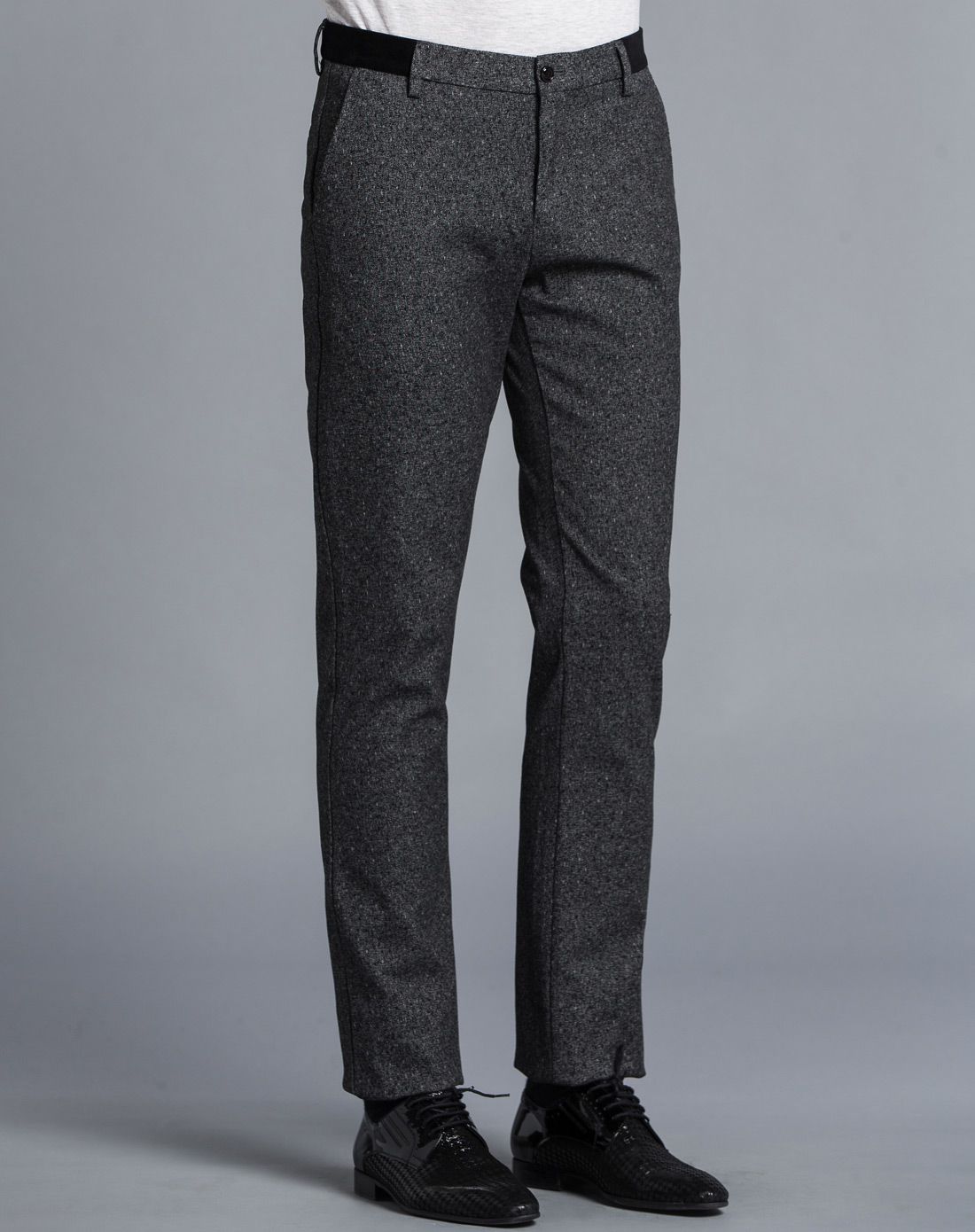 浅黑/灰色斯文绅士长裤