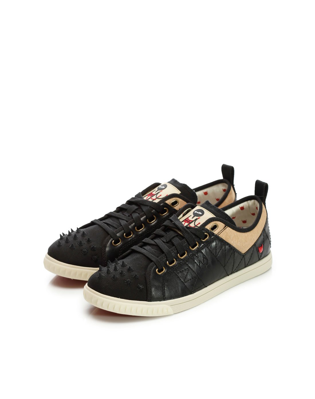 男款黑色kruzin crazy horse 疯马哈林时尚联名款低统休闲鞋