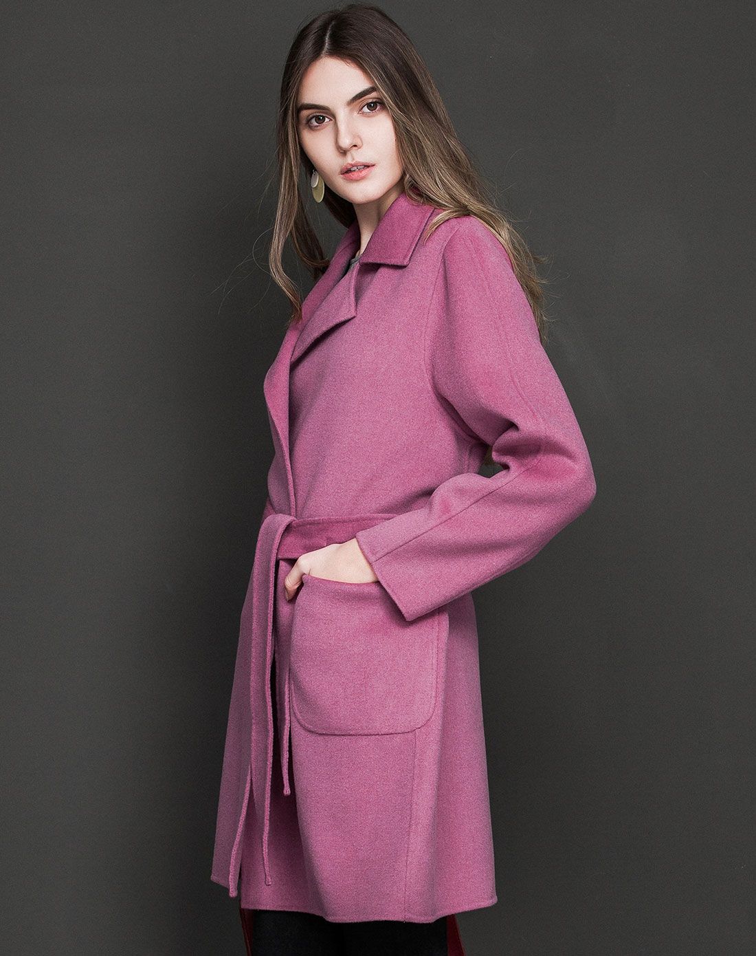 橡皮红女式大衣