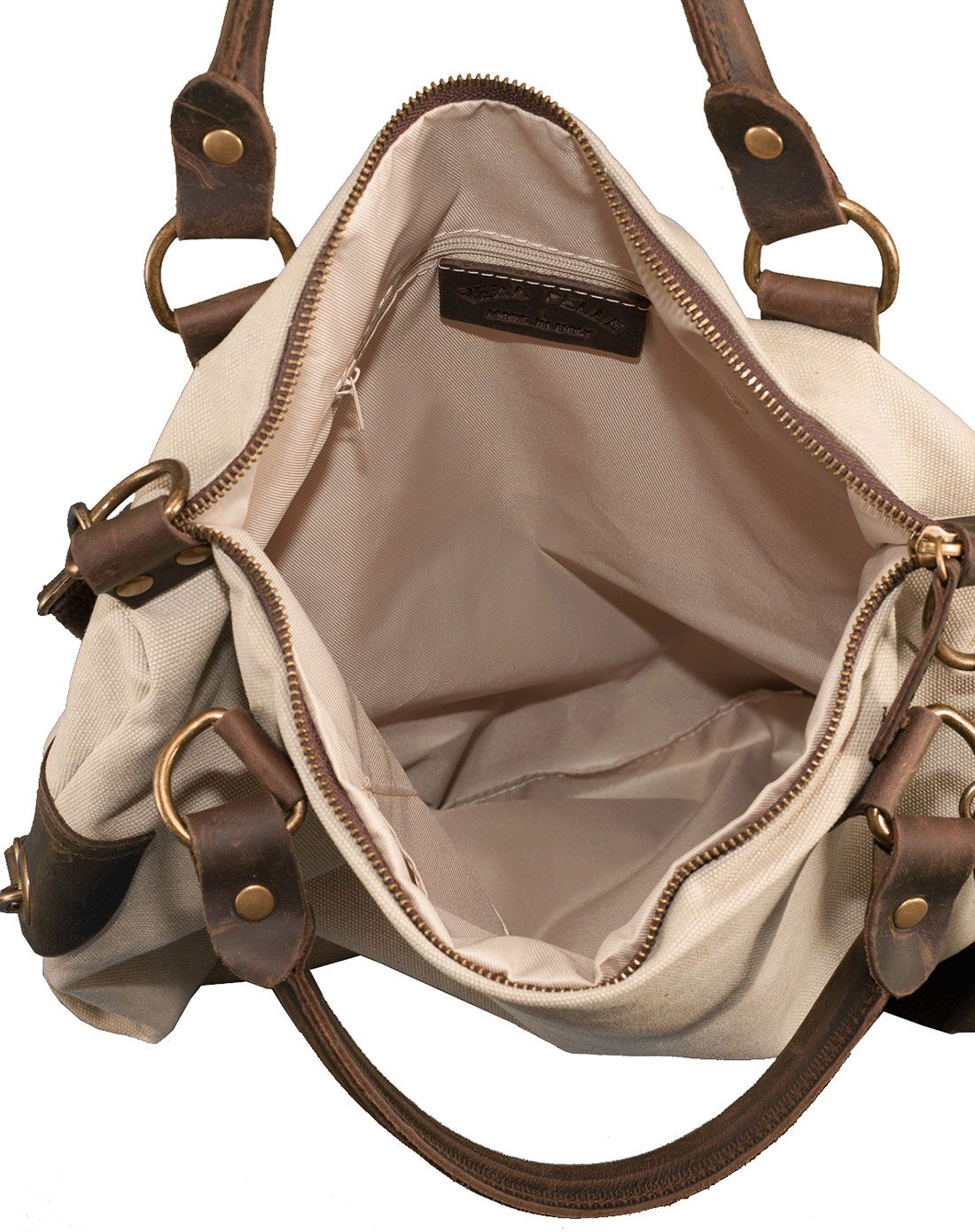 > andrea cardone米色休闲手提斜挎包