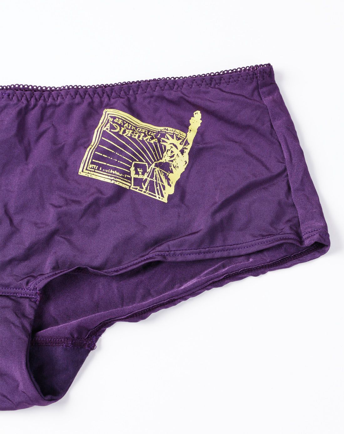 伊丝艾拉yiselle内衣移动端专场紫色歌特青春舒适光滑内裤12158-v3