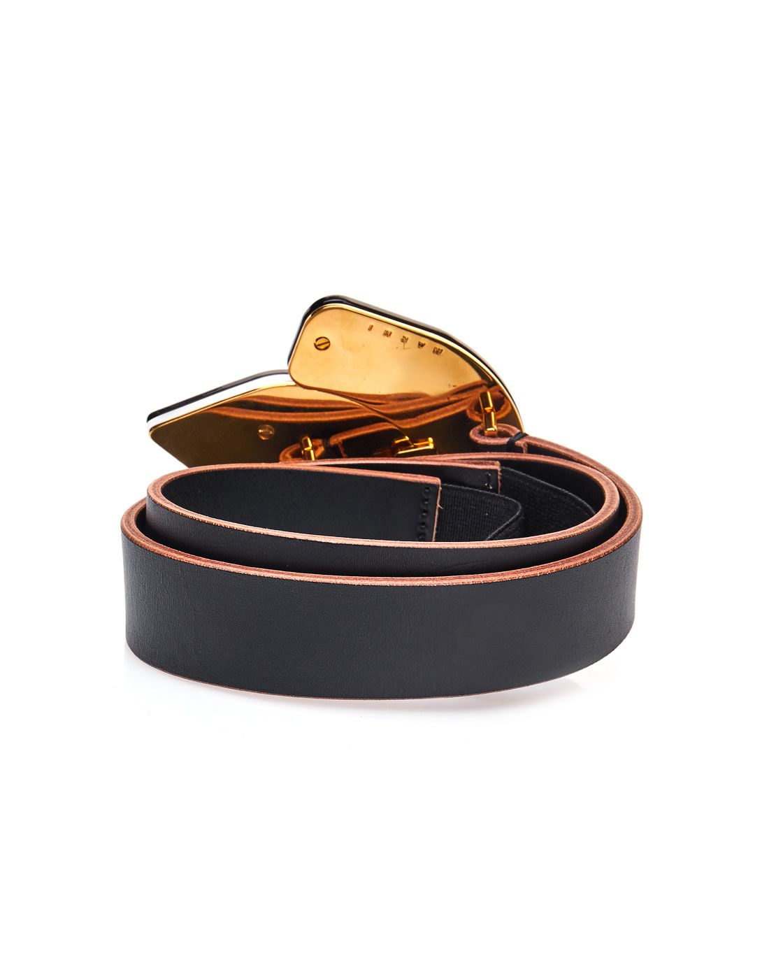 marni女款黑色皮腰带