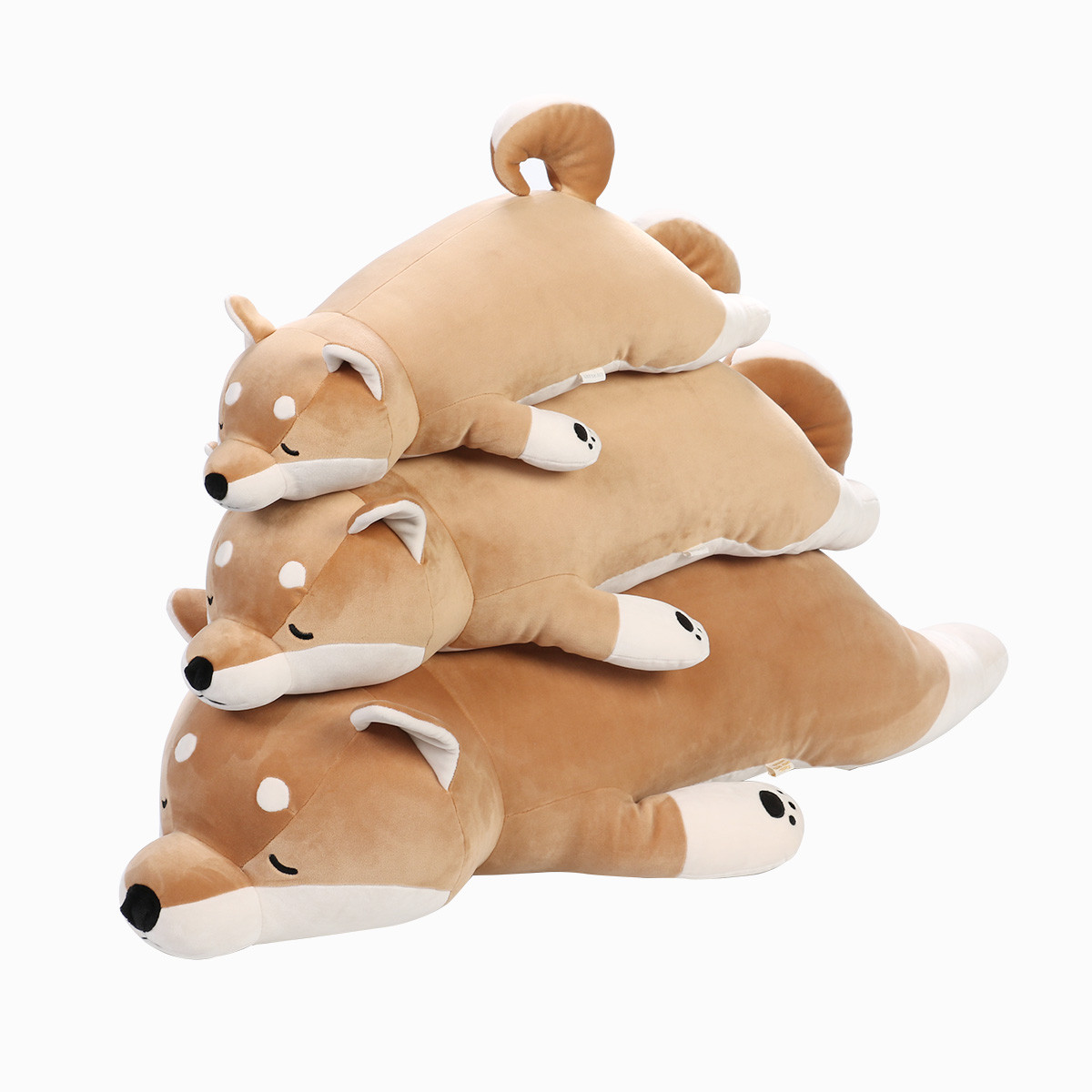 日本livheart丽芙之心柴犬弹力超柔抱枕--m-棕色