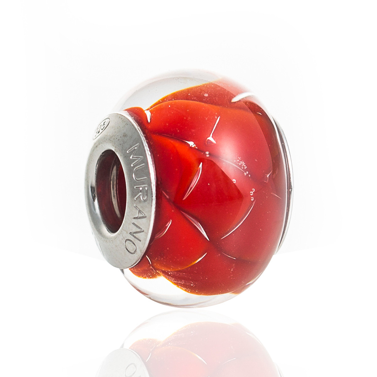 意大利murano穆拉诺女士精致立体切割琉璃玻璃珠925银手链手镯串珠串