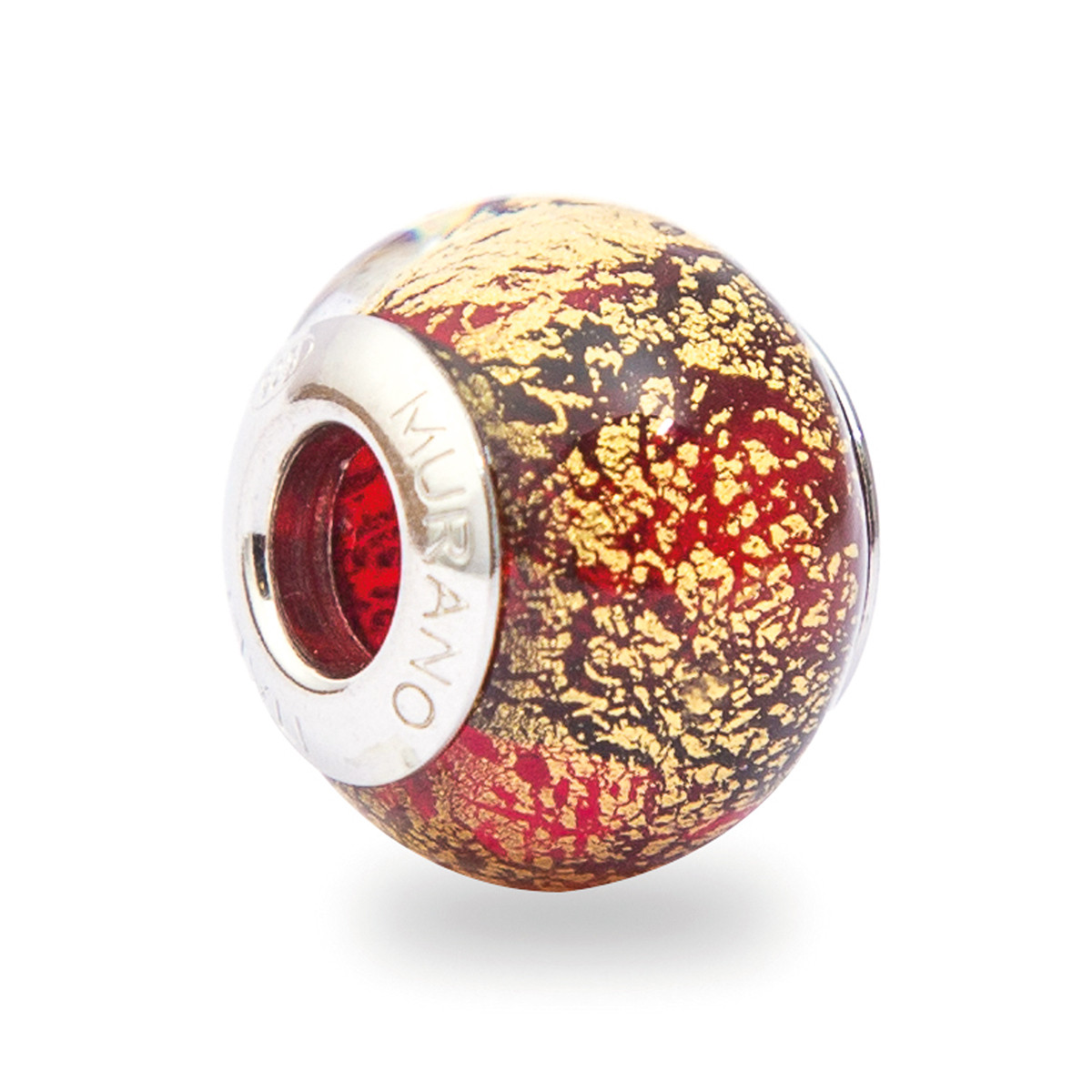 意大利murano穆拉诺女士鎏金设计图案琉璃玻璃珠925银手链手镯串珠串