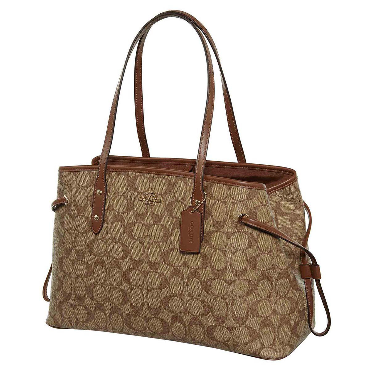 coach女士经典印花款单肩包