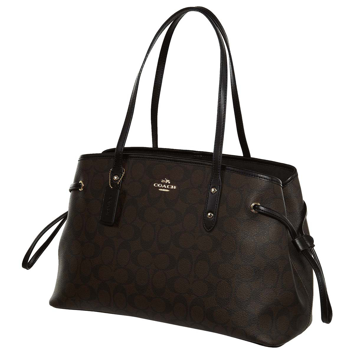 coach pvc 抽绳肩背手提两用女式旅行包-大号