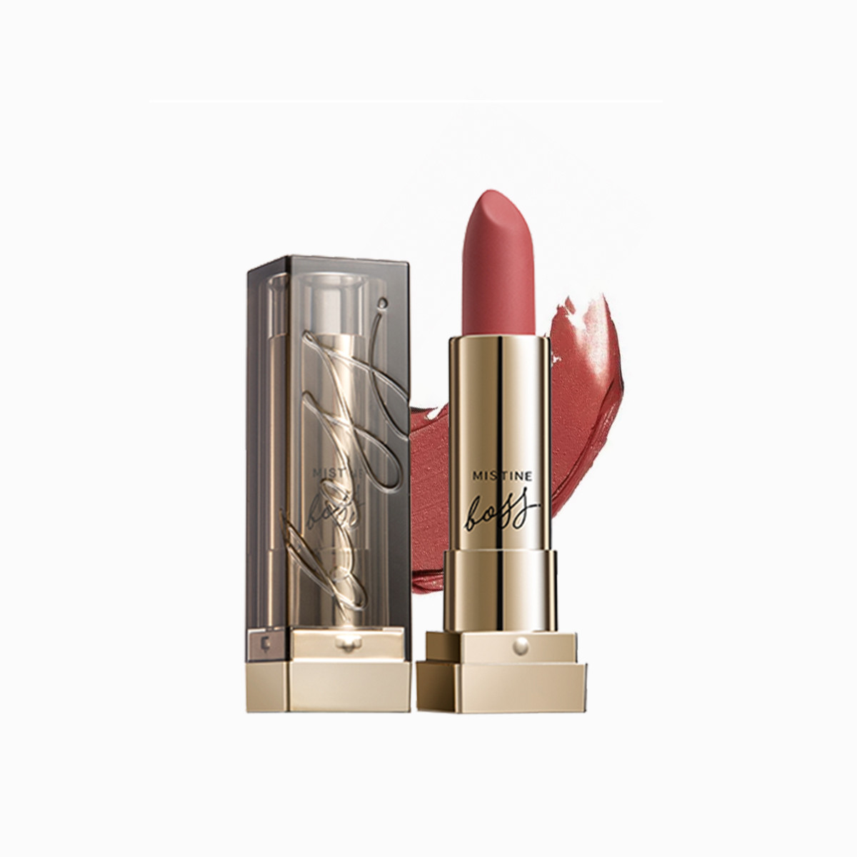mistine 蜜丝婷 boss 半哑光口红 持久保湿 不易脱色 雾面哑光 4g