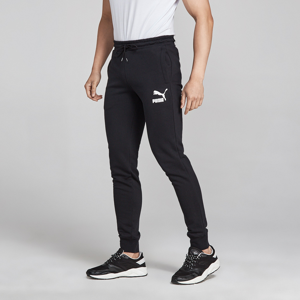 彪马puma 柔软棉质 男款运动长裤 黑色 xl