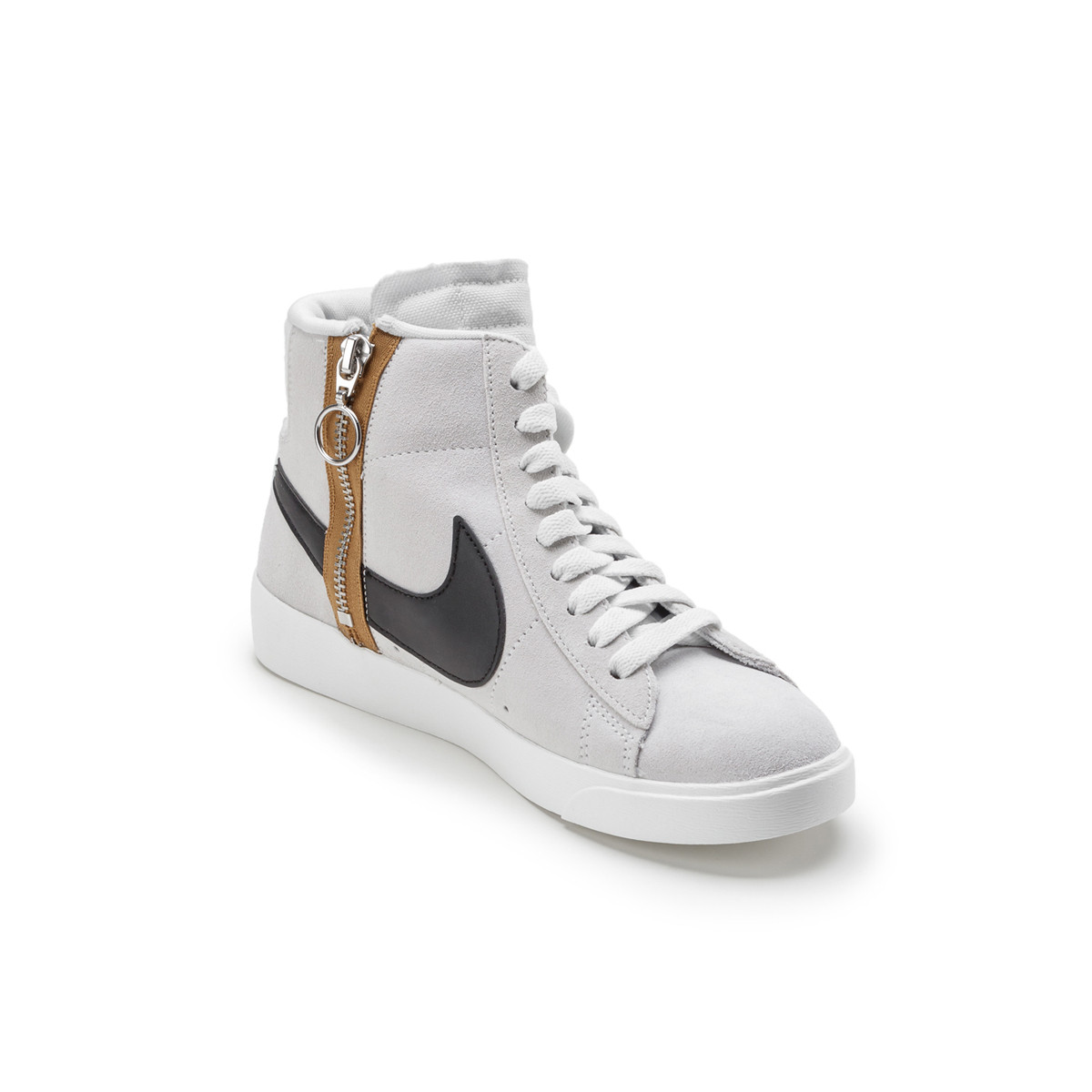 耐克nike blazer mid rebel 女款侧拉链中帮运动鞋 米白色 6.