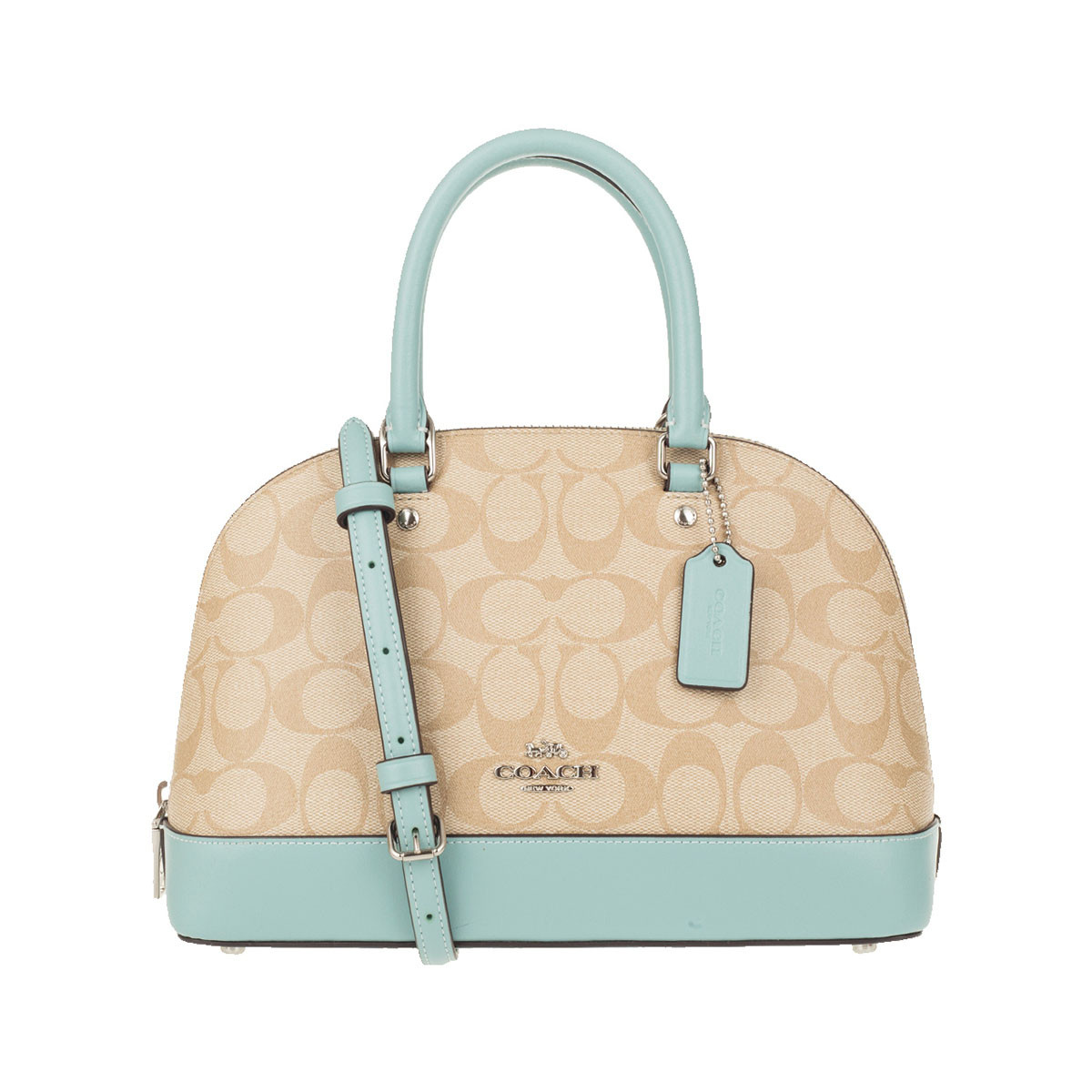 coach/蔻驰 女士中号手提斜挎贝壳包