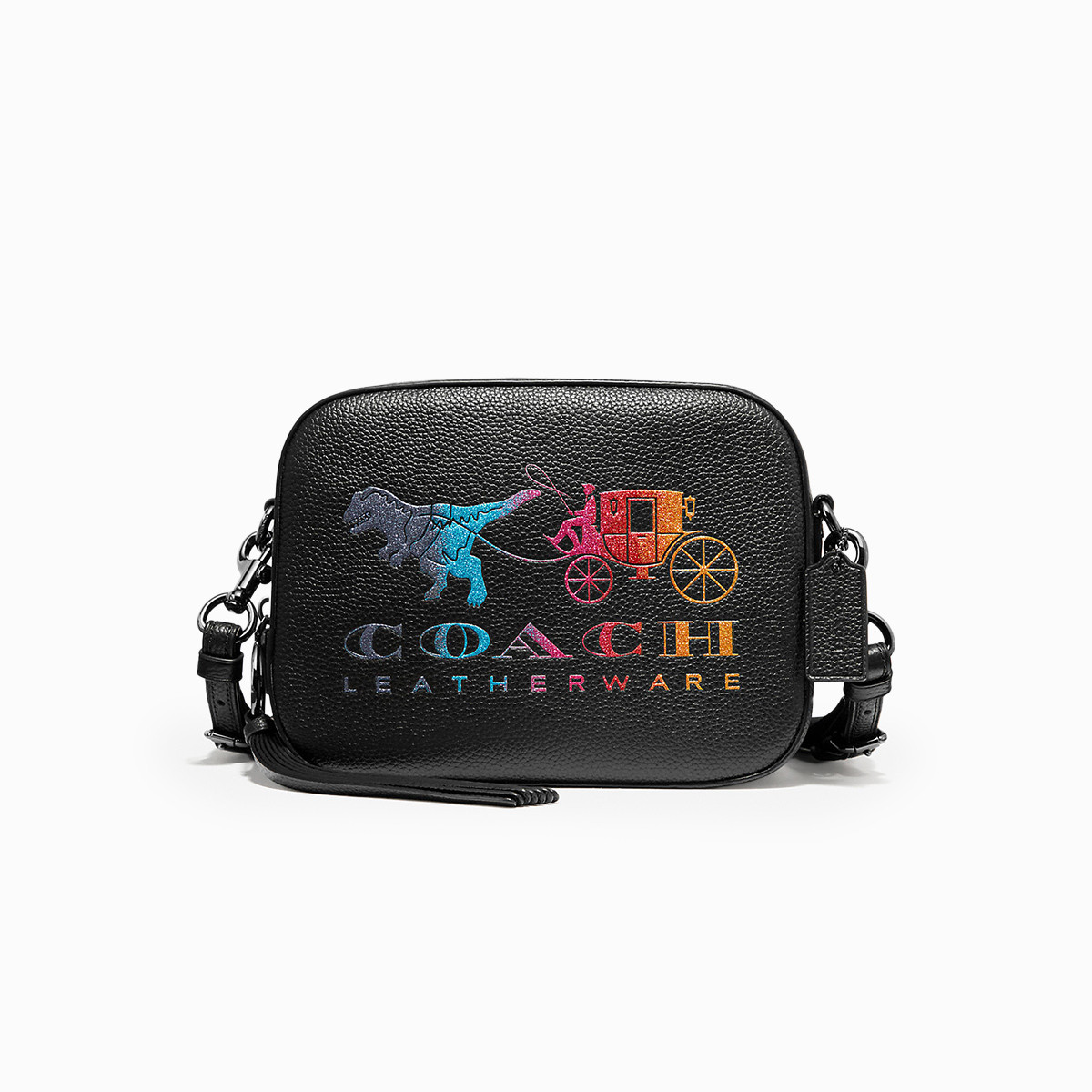 coach rexy女士彩色logo相机包