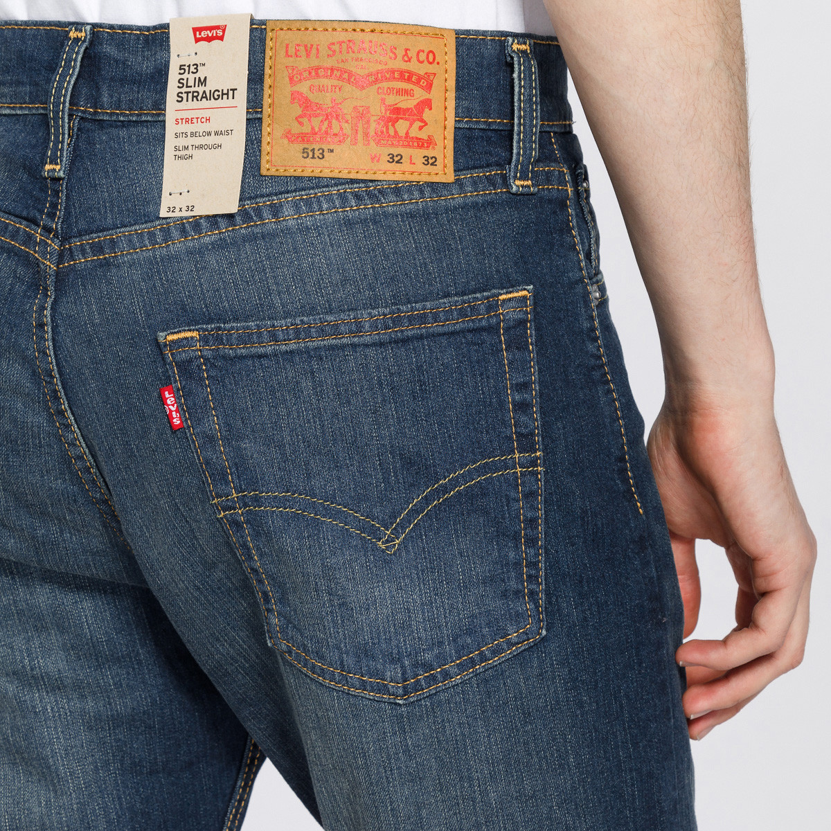 levis 李维斯 经典 513 男士直筒修身牛仔裤