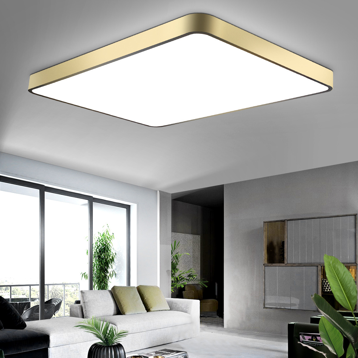 奥朵灯饰旗舰店 奥朵吸顶灯客厅灯简约现代led大气卧室长方形创意超薄