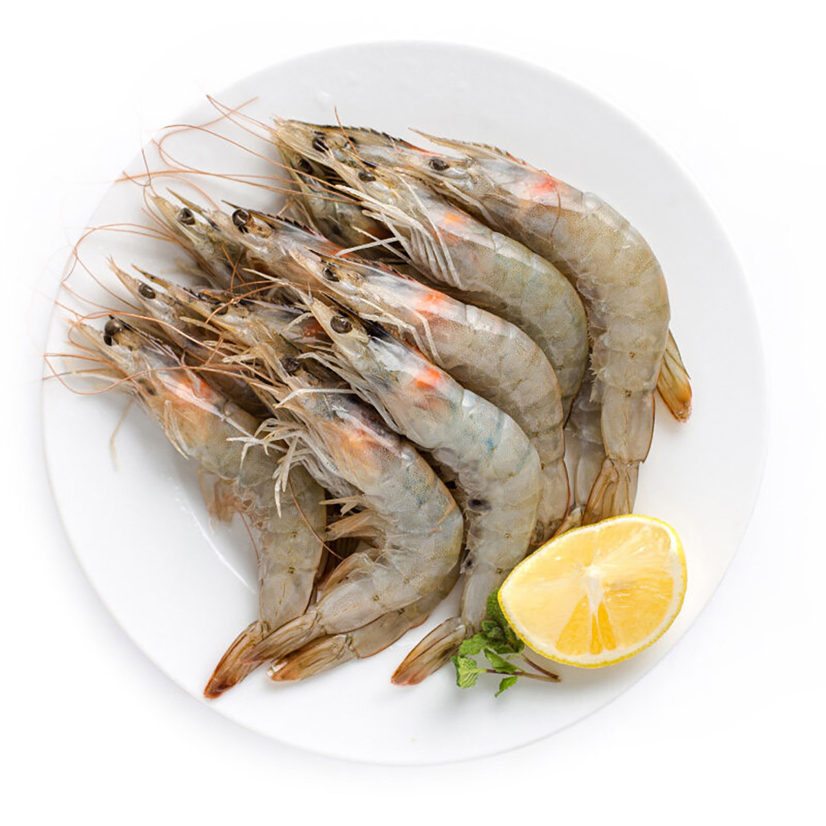 厄瓜多尔白虾进口海鲜大虾南美虾冻虾总重2kg净虾15kg