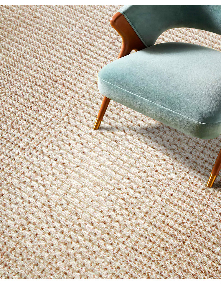 羊毛涤纶混纺地毯地垫轻奢客厅沙发茶几毯北欧简约现代卧室大地毯