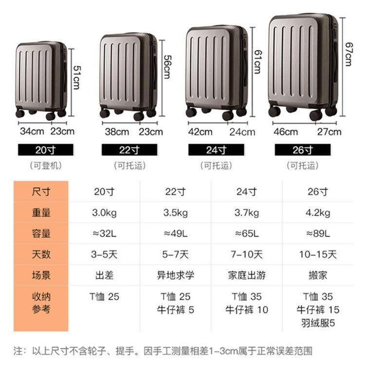 ELLE 【法国轻奢】防刮行李箱拉杆箱行李箱万向轮时尚大气旅行箱