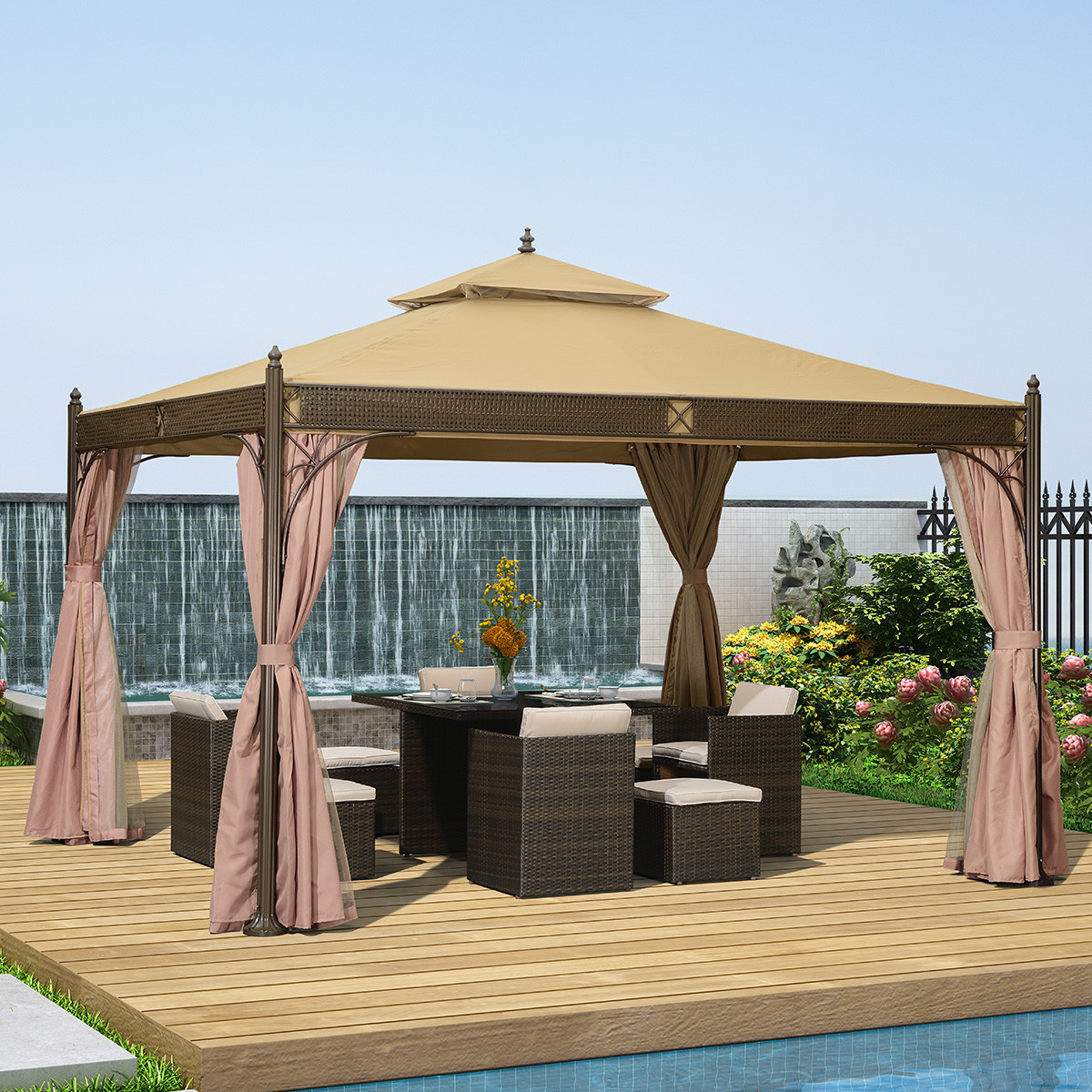 户外凉亭 帐篷凉亭 庭院遮阳篷 烧烤帐篷广告活动帐篷天幕篷