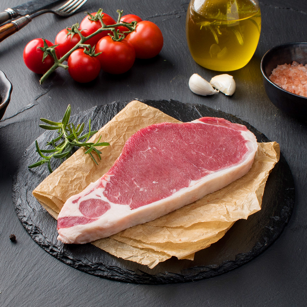 非合成含煎锅意面原肉整切菲力西冷牛排10片含刀叉黄油酱包1300g