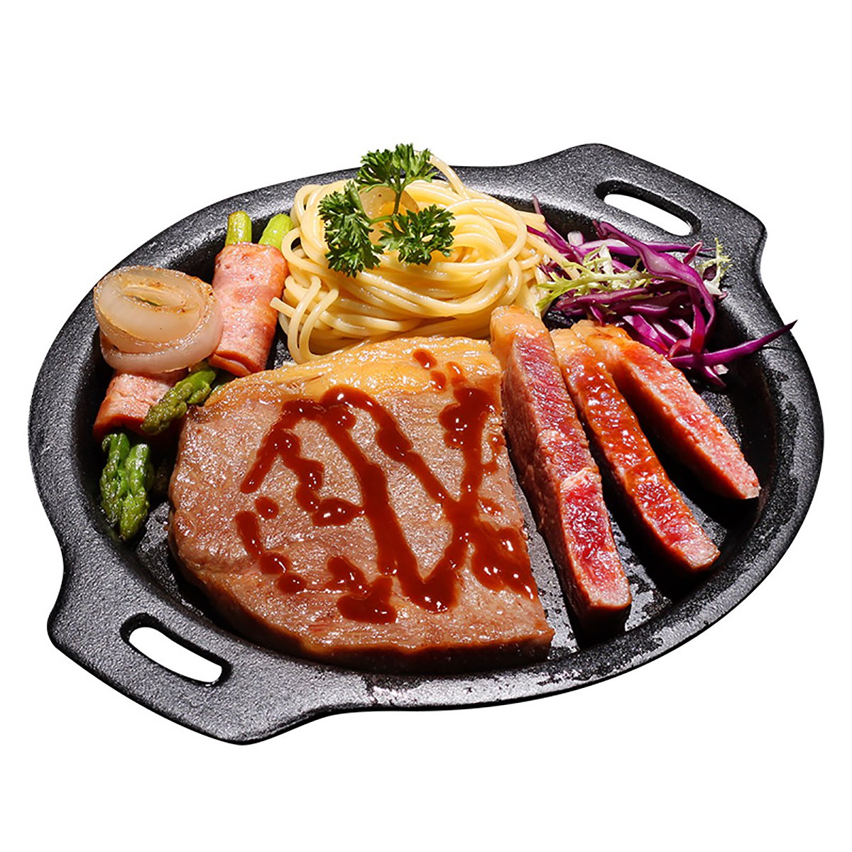 家庭新鲜调理菲力牛排套餐130g*10片含酱包黄油刀叉煎锅