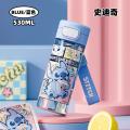 迪士尼 530ML儿童水杯上学专用夏季tritan男女孩小学生弹盖防摔直饮杯 图片 1