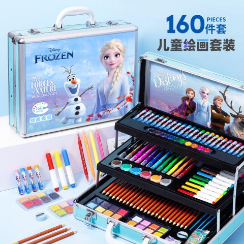 迪士尼 画画工具套装儿童绘画礼盒小学生绘画女孩画画水彩笔蜡笔儿童礼物 图片 6