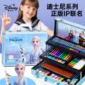 迪士尼 画画工具套装儿童绘画礼盒小学生绘画女孩画画水彩笔蜡笔儿童礼物 图片 1