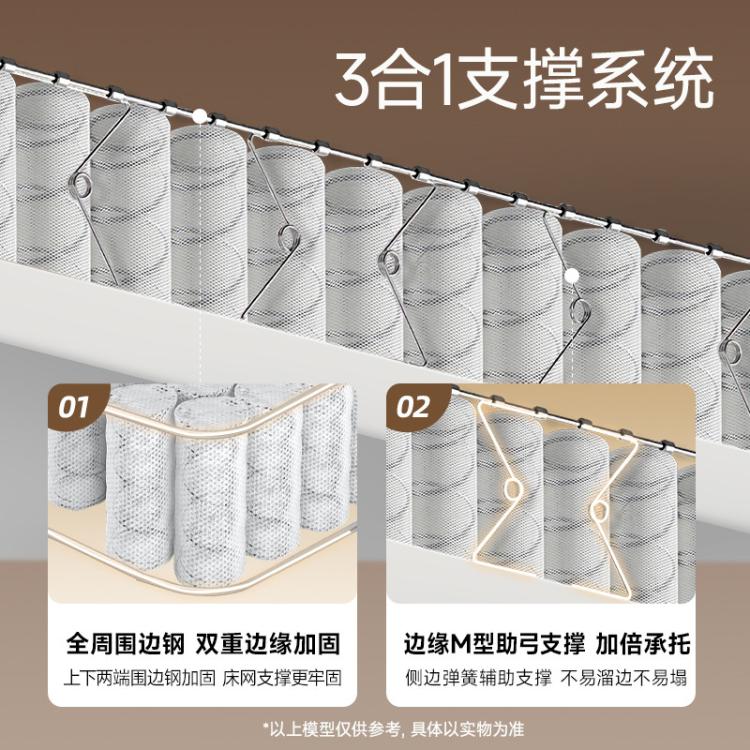 雅兰 【店铺爆款】高弹进口乳胶床垫 独袋静音弹簧席梦思 淳梦