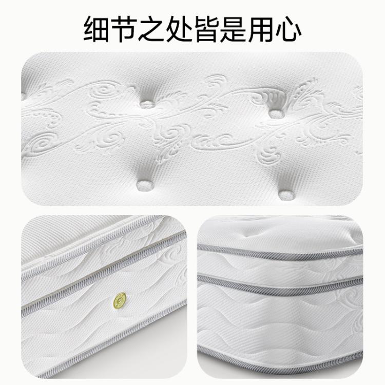 雅兰 【店铺爆款】高弹进口乳胶床垫 独袋静音弹簧席梦思 淳梦