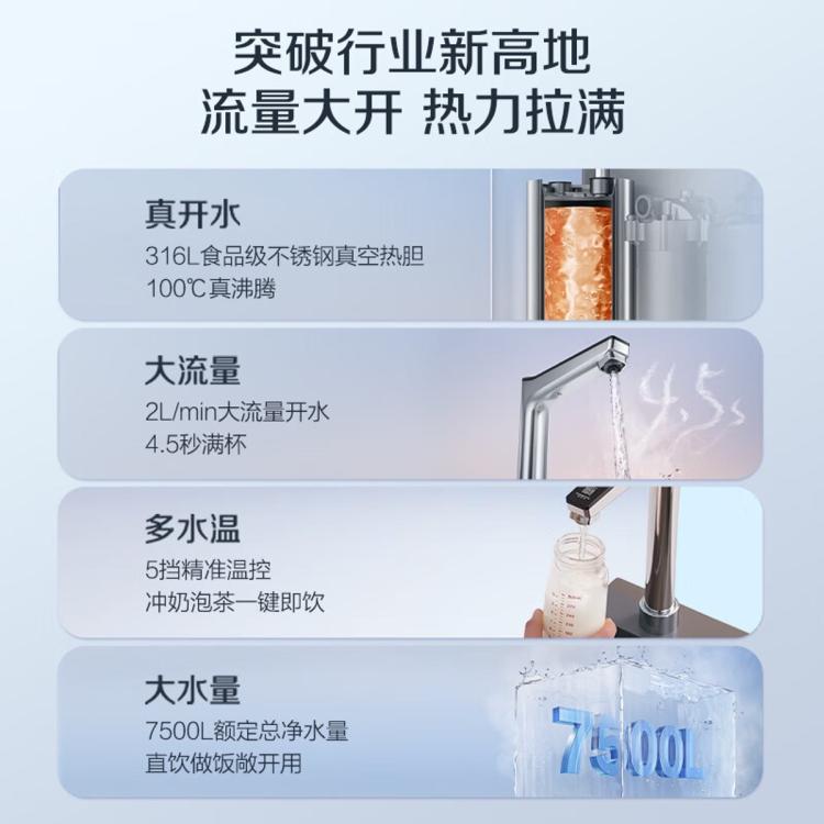 佳尼特 【重磅新品】史密斯佳尼特蓝鲸净热一体Pro净水器5档控温真开水