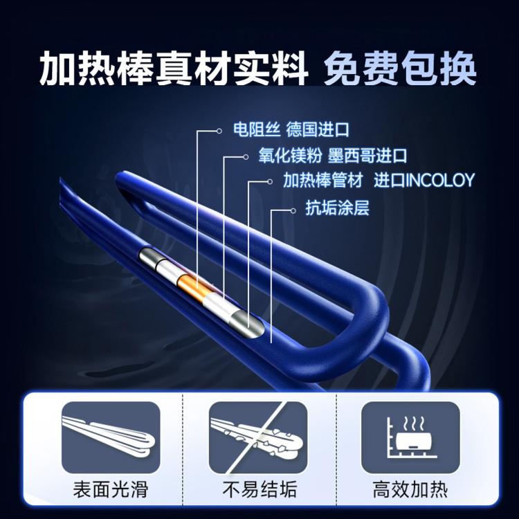 佳尼特 史密斯佳尼特电热水器HT1S超薄双胆扁桶金圭特护双3KW速热遥控