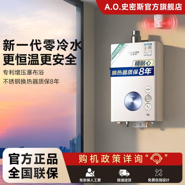 佳尼特 A.O.史密斯佳尼特零冷水燃气热水器恒温大水量不锈钢换热器包8年