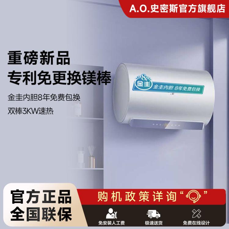 佳尼特 史密斯佳尼特免更换镁棒电热水器JC1金圭内胆包8年双棒分离速热
