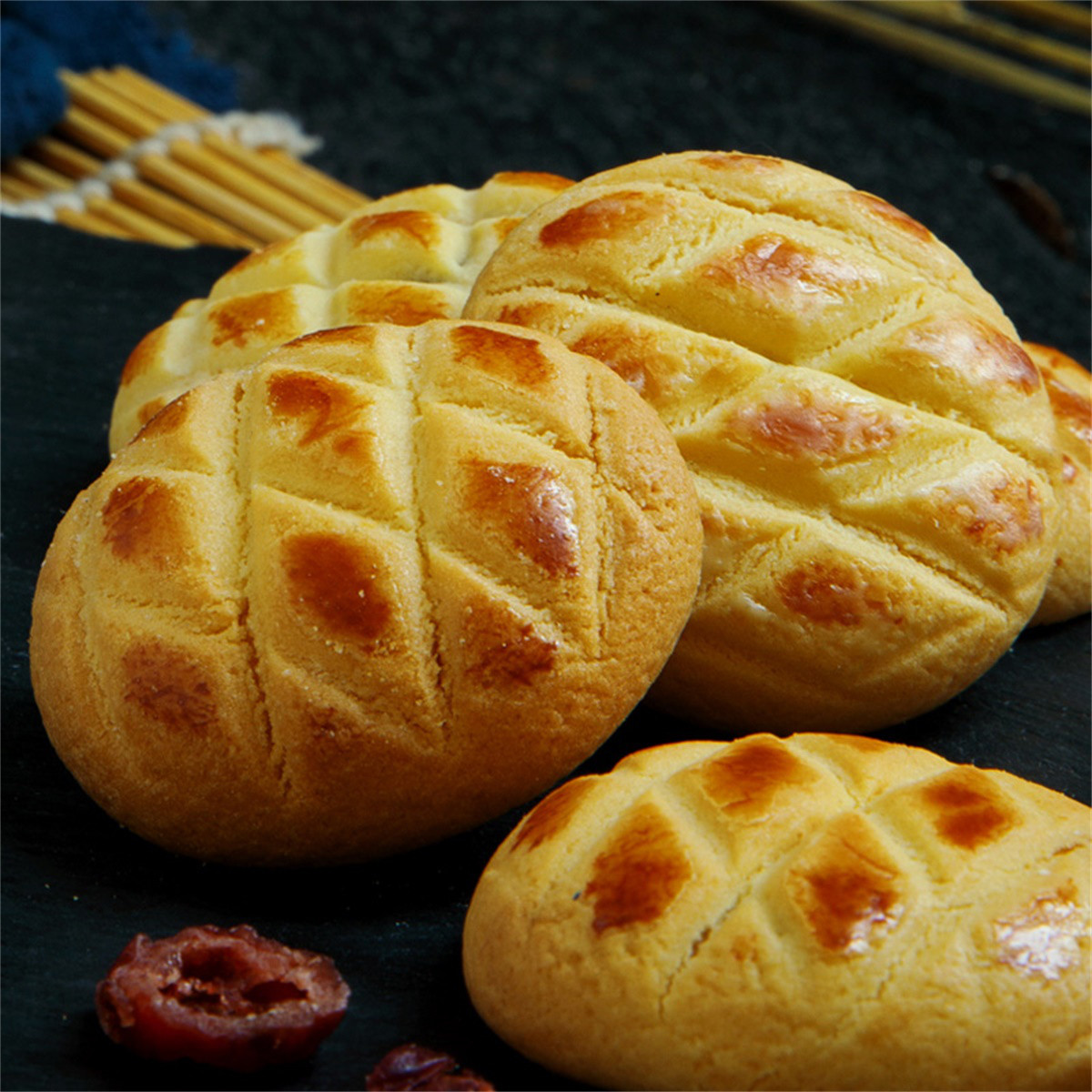 莎布蕾 网红零食武士爆浆软心曲奇96g/袋三口味可选休闲饼干