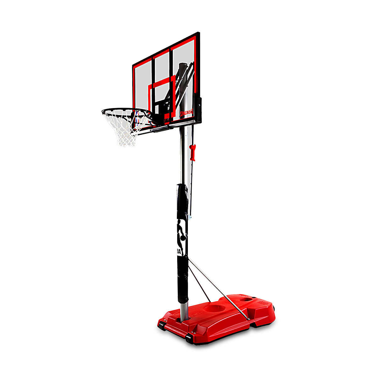 spalding斯伯丁篮球架按钮式调节篮球架便携式52英寸矩形篮板75734