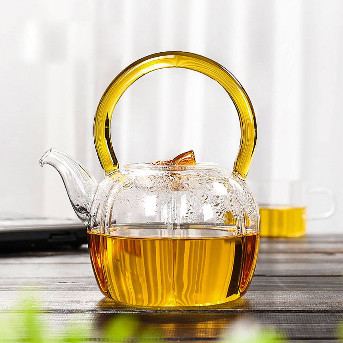 玻璃茶壶耐高温提梁带盖煮水果茶壶花茶壶加热家用茶壶