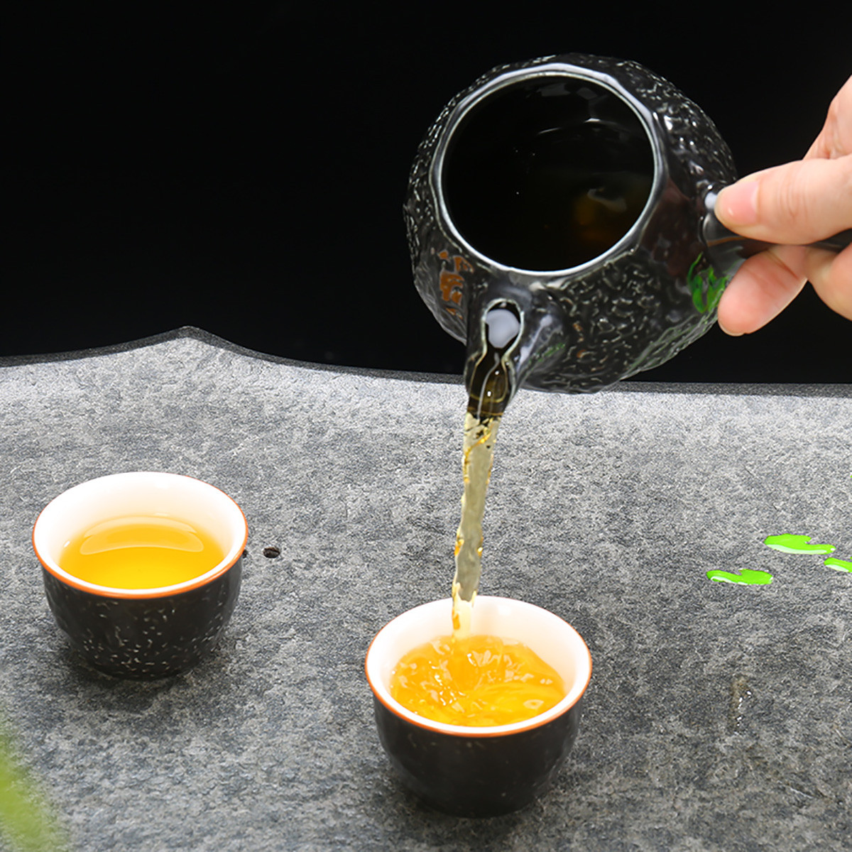 懒人泡茶半自动茶具整套家用泡茶器陶瓷茶杯茶壶简约喝茶茶具套装