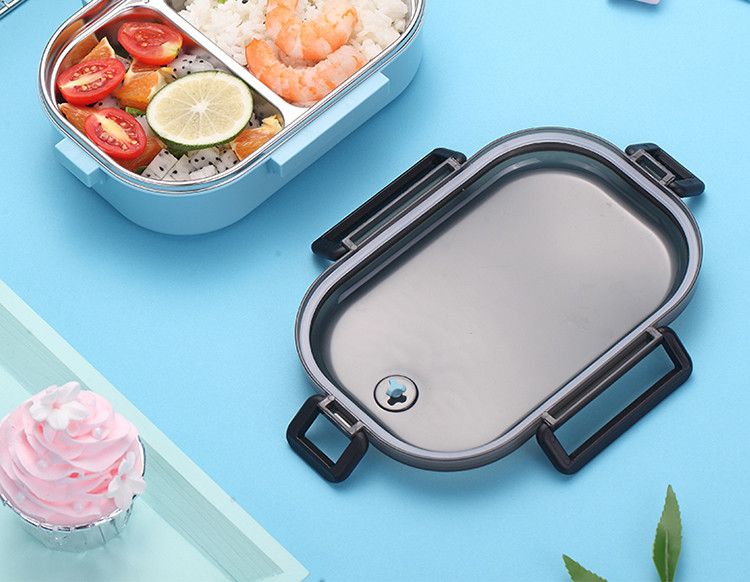 304不锈钢饭盒小学生儿童便当盒 成人韩国食堂餐盒带盖女分格保温