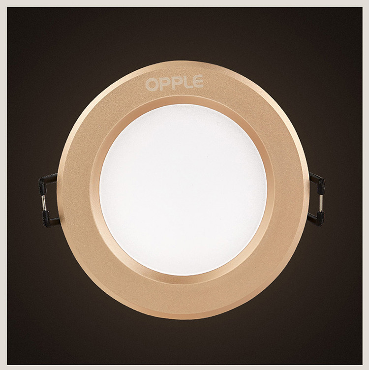 欧普照明led筒灯超薄洞灯客厅吊顶天花灯过道金色黑色玄关射灯