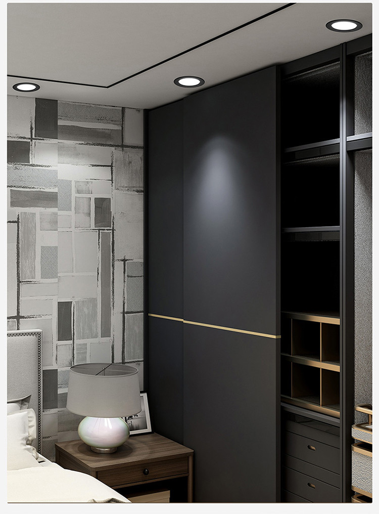 欧普照明led筒灯超薄洞灯客厅吊顶天花灯过道金色黑色玄关射灯