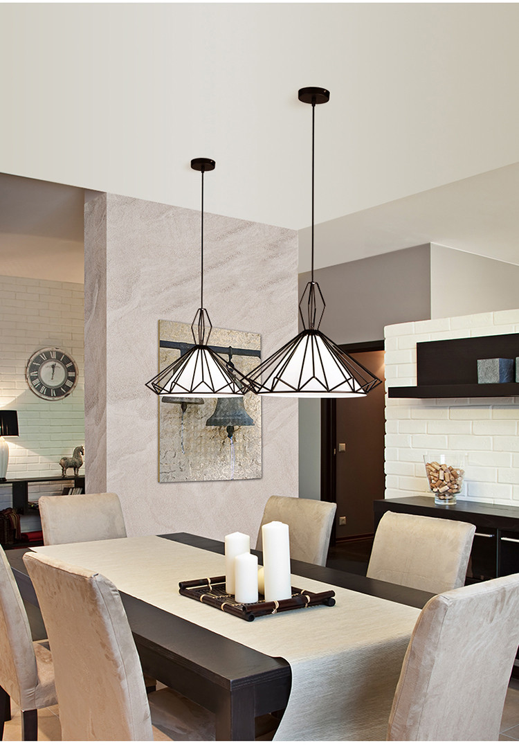 欧普照明led餐厅灯具多头吸顶餐吊灯饰现代简约创意吊灯