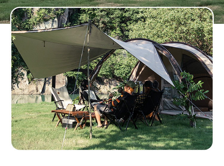 naturehike挪客云舟三杆大隧道防雨防晒露营帐篷大前厅防紫外线